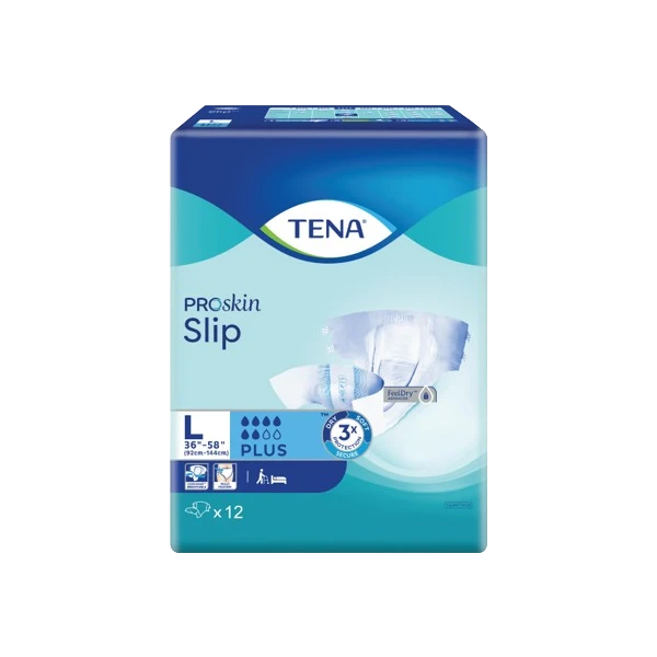 TENA PROSKIN SLIP PLUS L 12'S