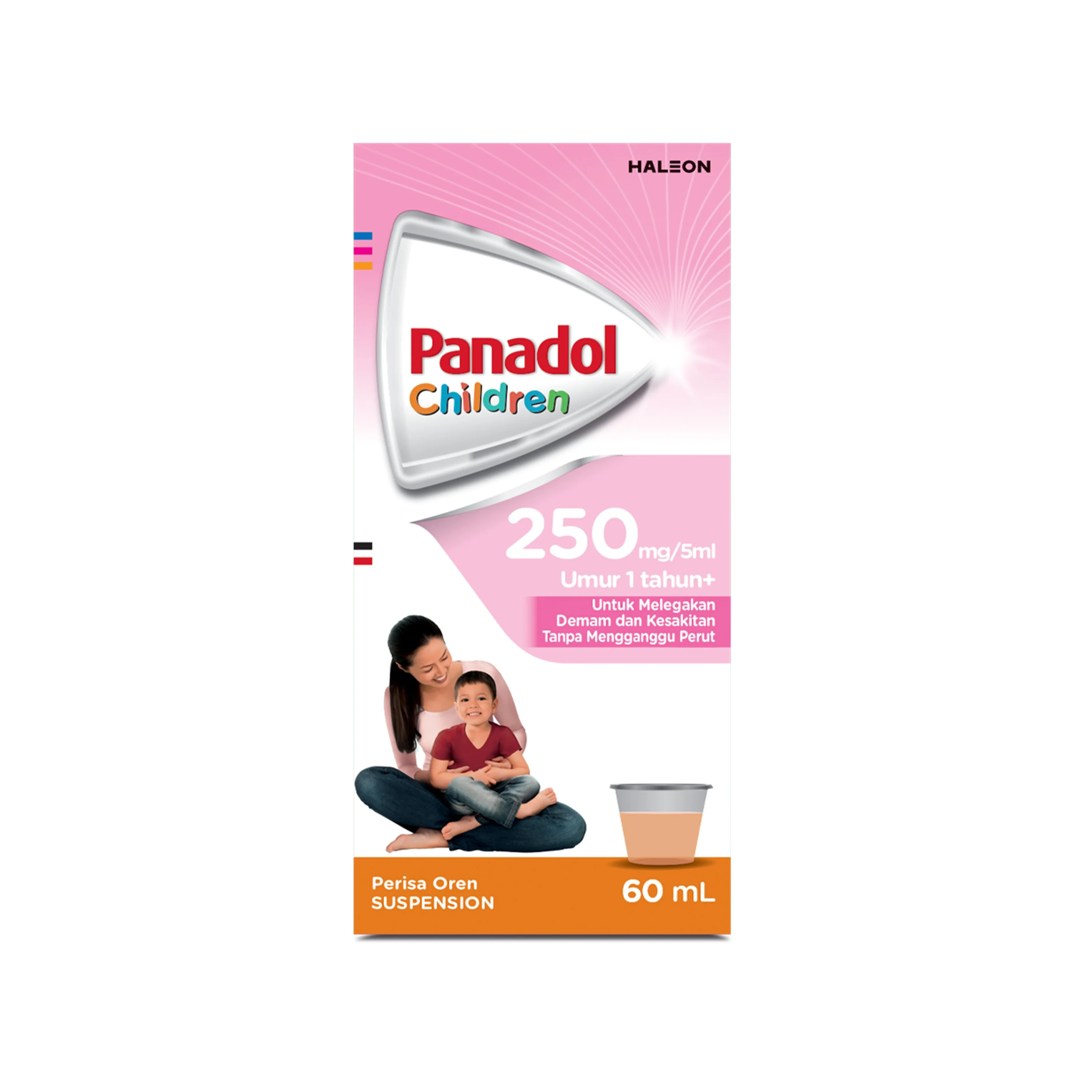 PANADOL FOR CHILDREN SUSPENSION 250MG/5ML 60ML (ORANGE)