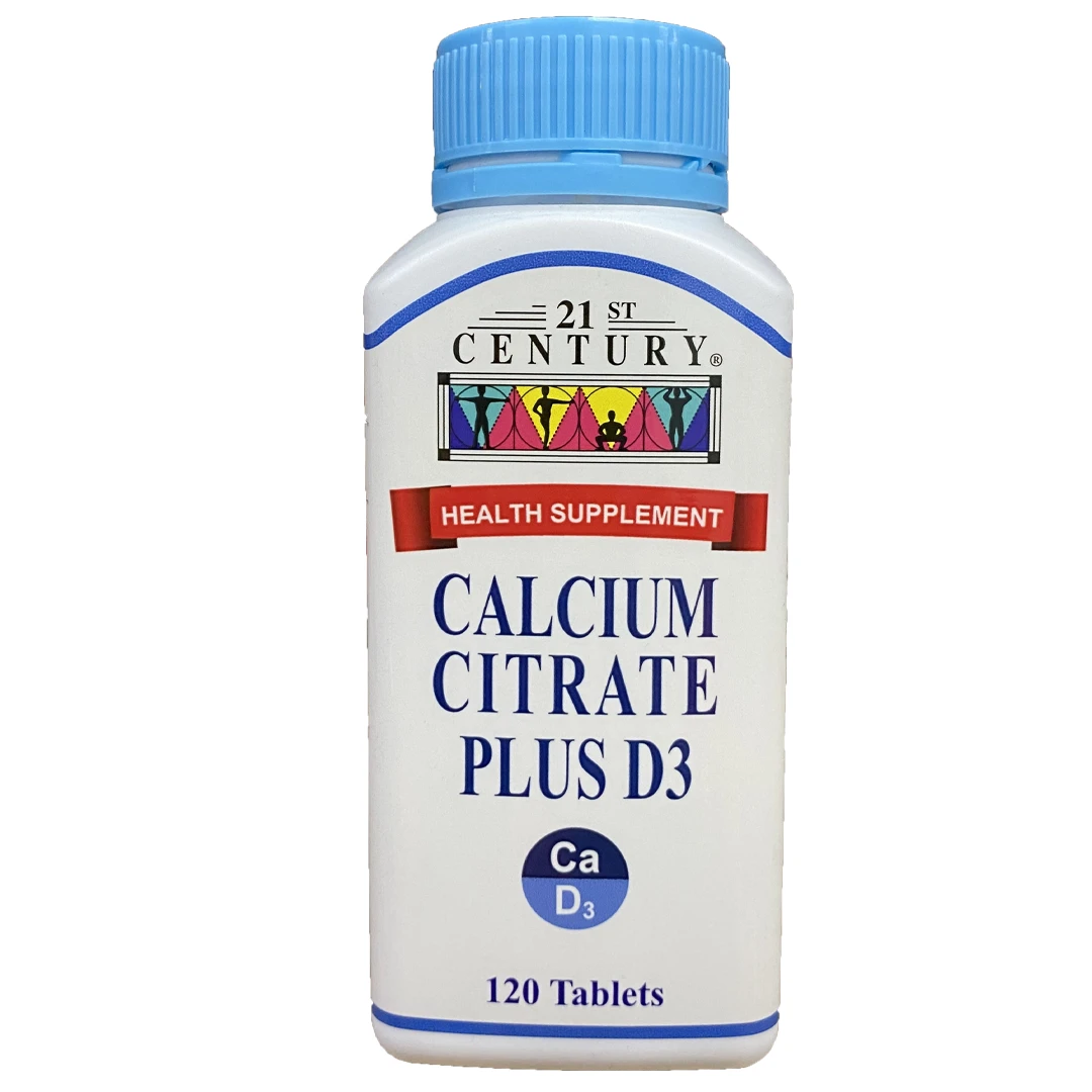 21ST CENTURY CALCIUM CITRATE + D3 120'S