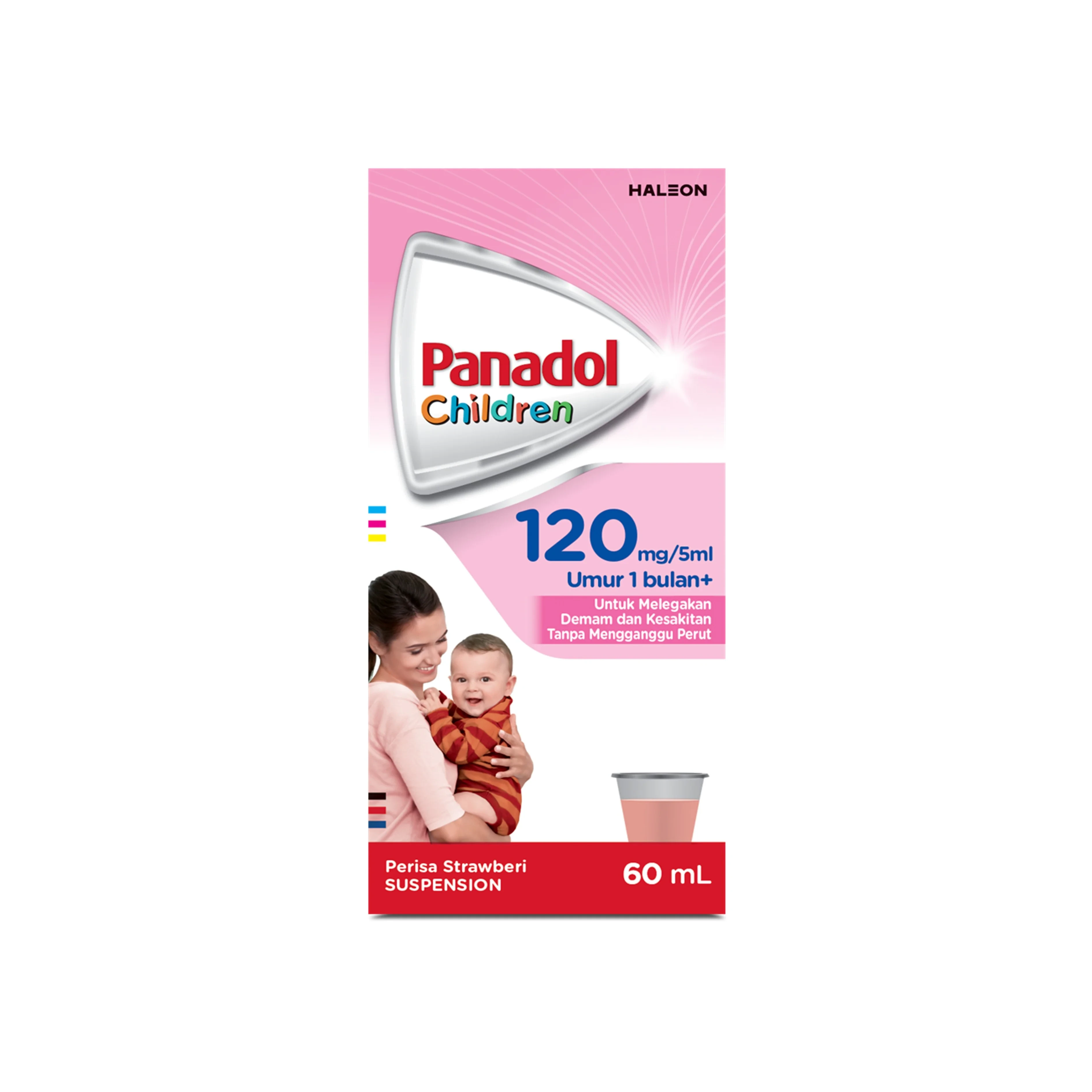 PANADOL FOR CHILDREN SUSPENSION 125MG/5ML 60ML (STRAWBERRY)